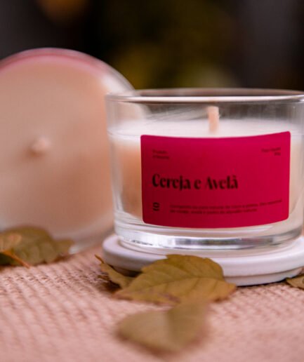 Vela Aromática 90g - Cereja e Avelã