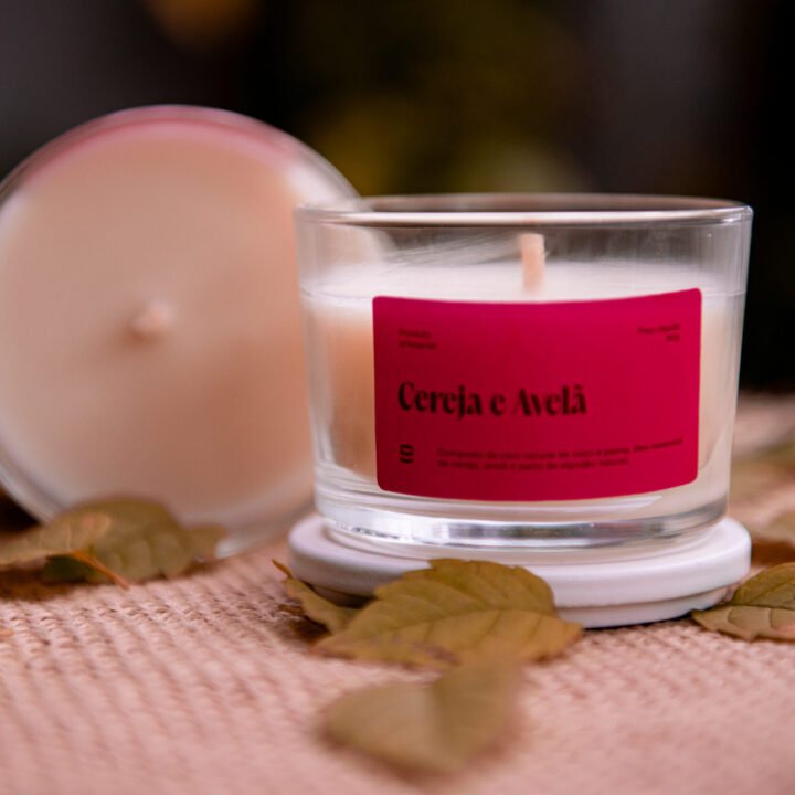 Vela Aromática 90g - Cereja e Avelã